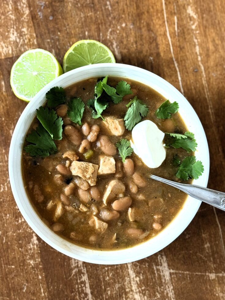 White Bean Chicken Chili with Canned Soup Starter