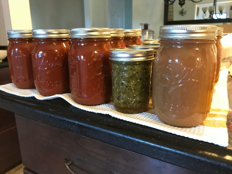 canned food in jars